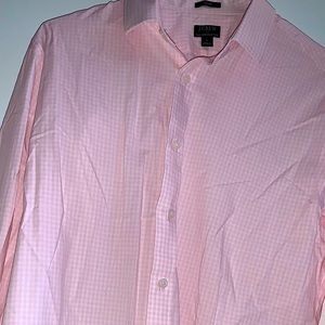J.Crew Pink Plaid Button Down